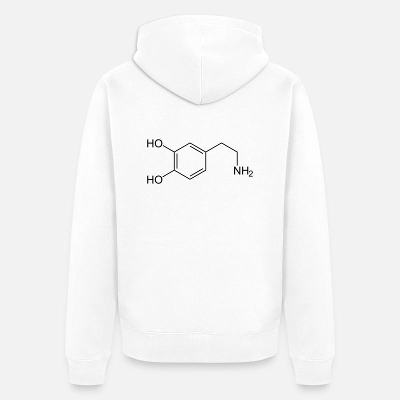 Dopamine dopamine - Veste à capuche bio Premium Unisexe - blanc