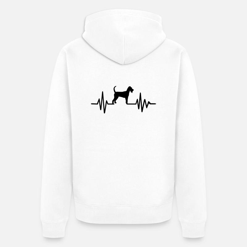 Irish Terrier - Veste à capuche bio Premium Unisexe - blanc