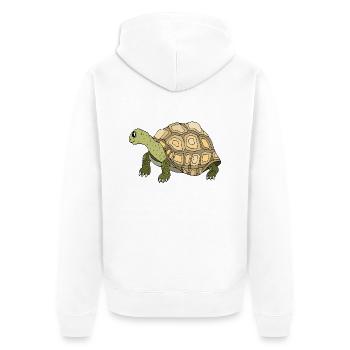 Tortue - Veste à capuche bio Premium Unisexe - blanc - Dos - Thijin (182cm)