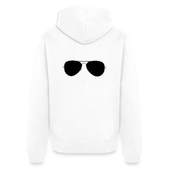 C'est ça la classe ! - Veste à capuche bio Premium Unisexe - blanc - Dos - Thijin (182cm)