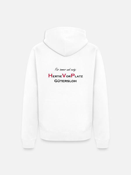 Gütersloh HVP - Unisex Premium Organic Zip Hoodie - white