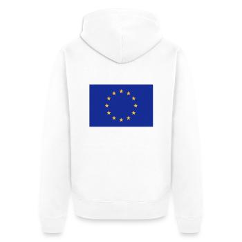 Drapeau européen drapeau :: Europe :: drapeau de - Veste à capuche bio Premium Unisexe - blanc - Dos - Thijin (182cm)