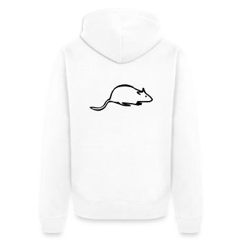 rat - Veste à capuche bio Premium Unisexe - blanc - Dos - Thijin (182cm)