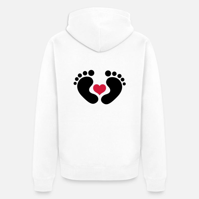 bébé - Veste à capuche bio Premium Unisexe - blanc