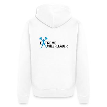 cheerleader - Unisex Premium Bio Zip Hoodie - Weiß - Hinten - Thijin (182cm)