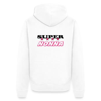 Super nonna - Veste à capuche bio Premium Unisexe - blanc - Dos - Thijin (182cm)