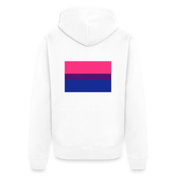 Bisexuel - Veste à capuche bio Premium Unisexe - blanc - Dos - Thijin (182cm)