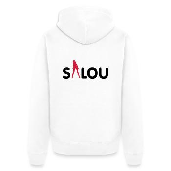Salou 2014 - Unisex Premium Organic Zip Hoodie - white - Back - Thijin (182cm)