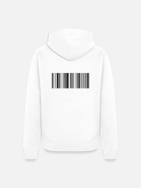 EAN barcode scanning 1c - Unisex Premium Organic Zip Hoodie - white