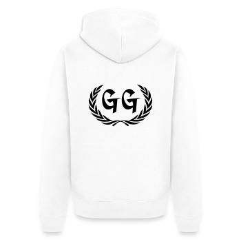 gg - Veste à capuche bio Premium Unisexe - blanc - Dos - Thijin (182cm)