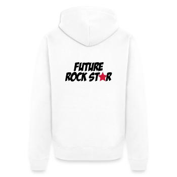 baby - Unisex Premium Organic Zip Hoodie - white - Back - Thijin (182cm)