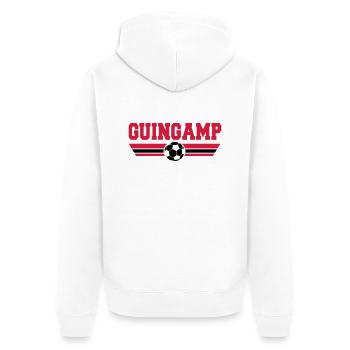 Guingamp Football Club - Veste à capuche bio Premium Unisexe - blanc - Dos - Thijin (182cm)