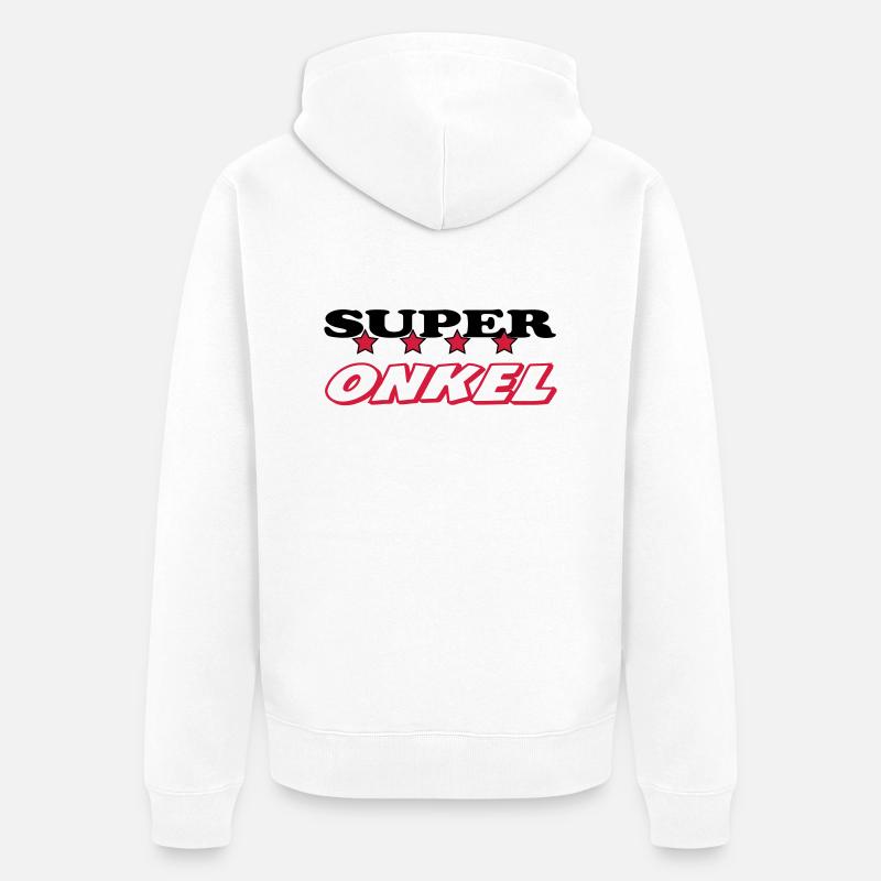 Super onkel - Veste à capuche bio Premium Unisexe - blanc