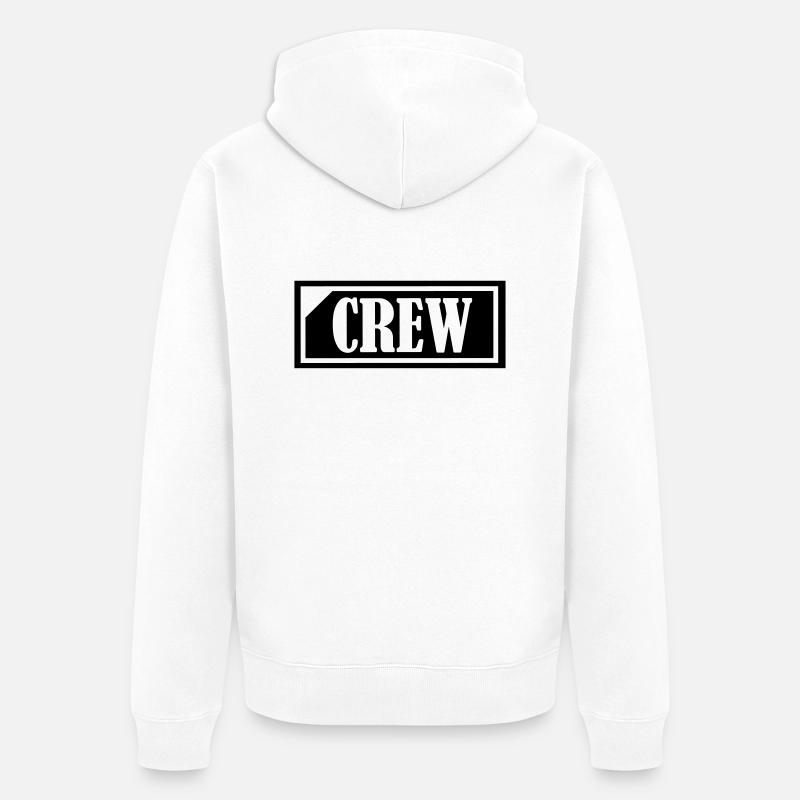 crew_1 - Veste à capuche bio Premium Unisexe - blanc