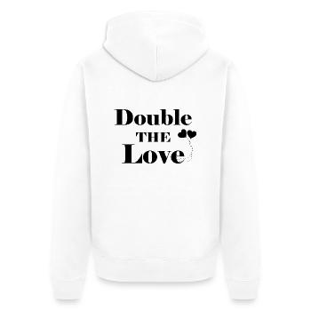 Pregnancy Baby Shower Babyshower Boy Girl - Unisex Premium Organic Zip Hoodie - white - Back - Thijin (182cm)