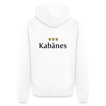 Kabänes (Köln / Kölsch / Carnival) - Unisex Premium Organic Zip Hoodie - white - Back - Thijin (182cm)
