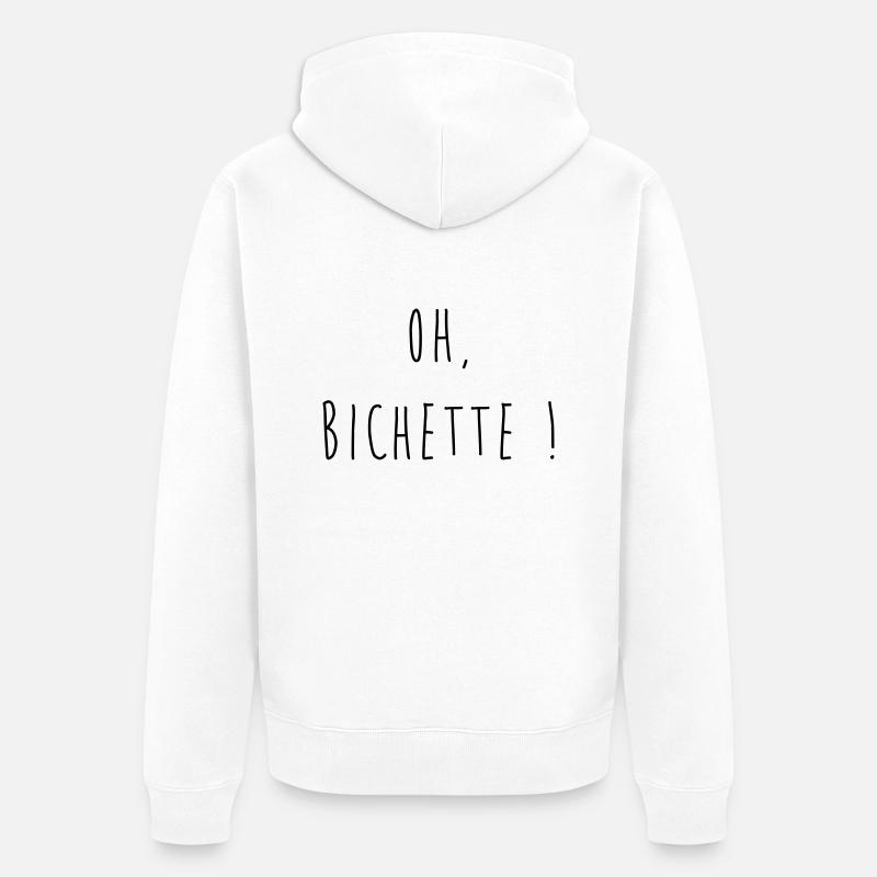 Bichette - Veste à capuche bio Premium Unisexe - blanc