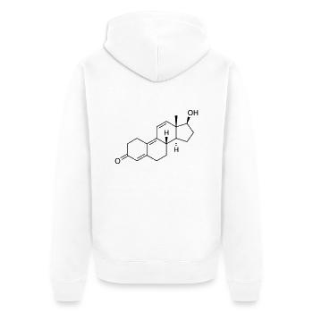 Trenbolone - Unisex Premium Organic Zip Hoodie - white - Back - Thijin (182cm)
