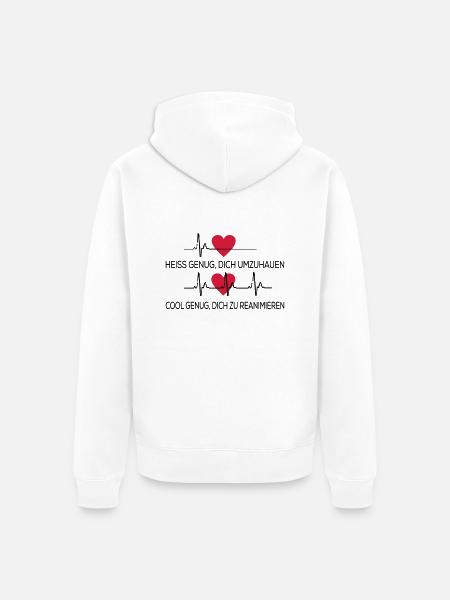 Medizin - Unisex Premium Bio Zip Hoodie - Weiß
