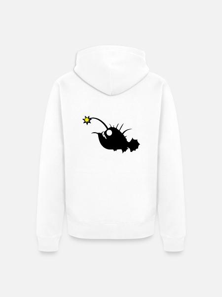 Anglerfisch - Unisex Premium Bio Zip Hoodie - Weiß