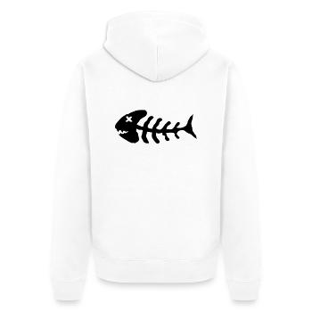 bones_fish_c1 - Veste à capuche bio Premium Unisexe - blanc - Dos - Thijin (182cm)
