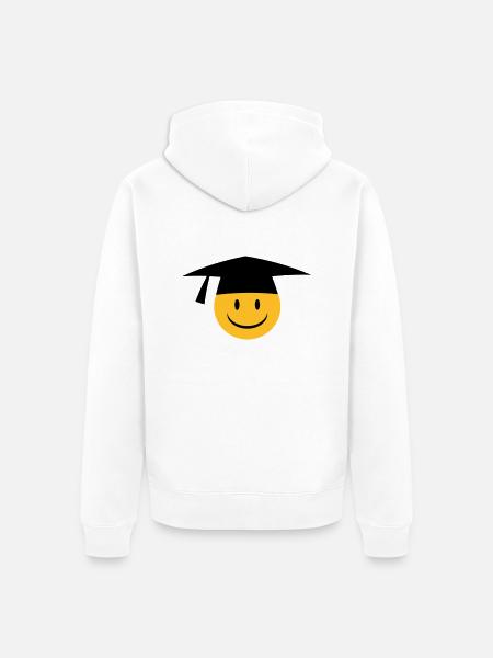 bonnet doctoral - Veste à capuche bio Premium Unisexe - blanc