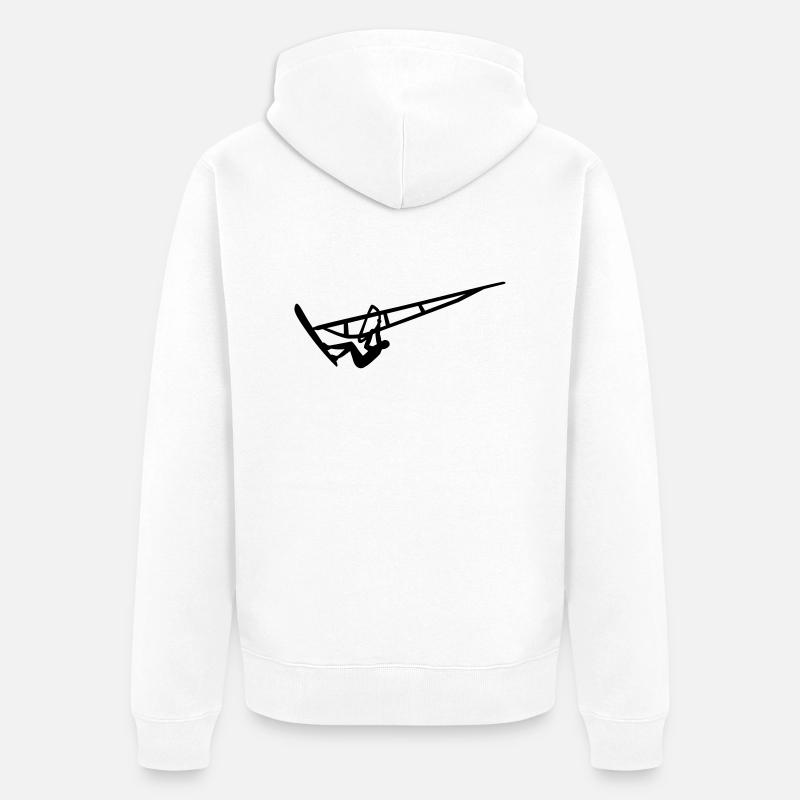 Windsurfing - Veste à capuche bio Premium Unisexe - blanc