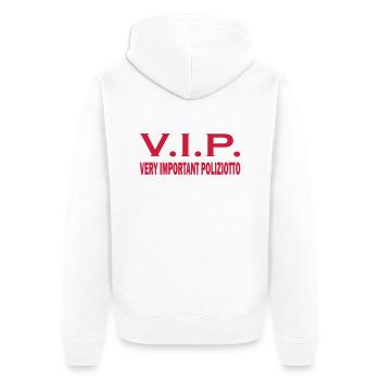 Very important poliziotto - Unisex Premium Organic Zip Hoodie - white - Back - Thijin (182cm)