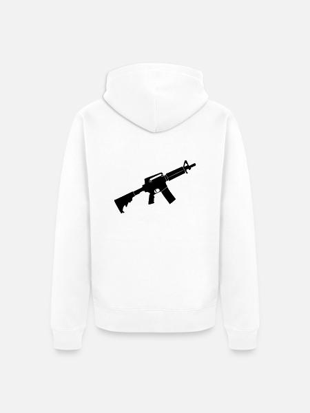 M4 - Unisex Premium Bio Zip Hoodie - Weiß