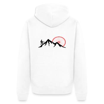 VTT VTT VTT Alpinisme - Veste à capuche bio Premium Unisexe - blanc - Dos - Thijin (182cm)