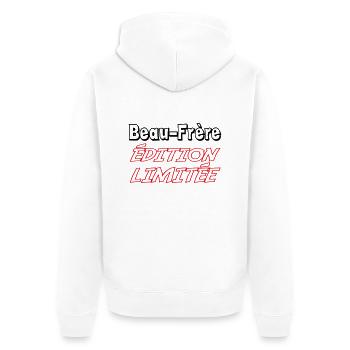Beau-Frère édition limitée - Veste à capuche bio Premium Unisexe - blanc - Dos - Thijin (182cm)