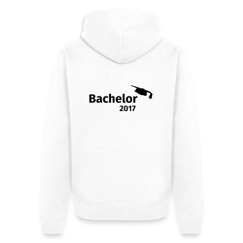 Bachelor 2017 - Veste à capuche bio Premium Unisexe - blanc - Dos - Thijin (182cm)