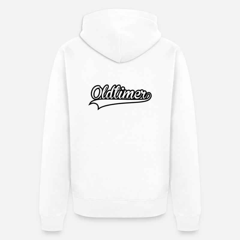 Oldtimer - Veste à capuche bio Premium Unisexe - blanc