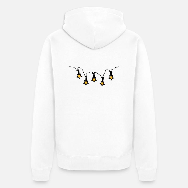 Jeu de lumières - V2 - Veste à capuche bio Premium Unisexe - blanc