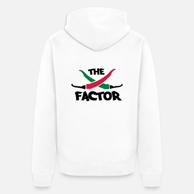 The chilli factor - Unisex Premium Bio Zip Hoodie - Weiß