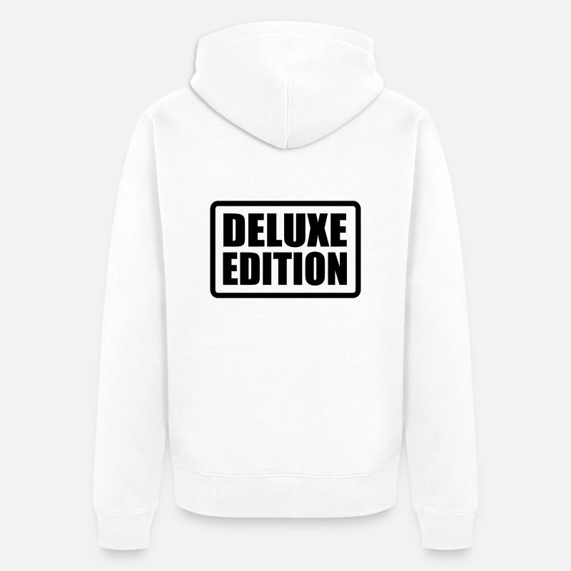 deluxe_edition - Veste à capuche bio Premium Unisexe - blanc