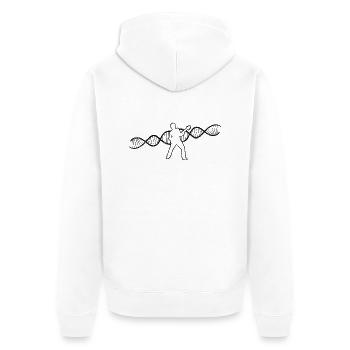 Gitarrist Musik Gitarristin Musiker Band Gitarre - Unisex Premium Bio Zip Hoodie - Weiß - Hinten - Thijin (182cm)