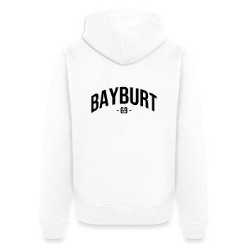 Bayburt 69 Türkei Turkiye Geschenk Bayburtlu TR - Unisex Premium Bio Zip Hoodie - Weiß - Hinten - Thijin (182cm)