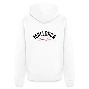 Équipe de rêve de Majorque - Veste à capuche bio Premium Unisexe - blanc - Dos - Thijin (182cm)