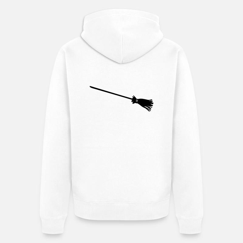 Balai de sorcière - Veste à capuche bio Premium Unisexe - blanc