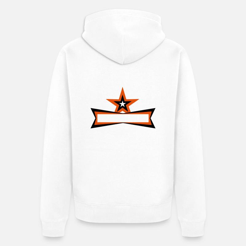 Star Frame - Veste à capuche bio Premium Unisexe - blanc