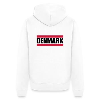Denmark Design - Unisex Premium Organic Zip Hoodie - white - Back - Thijin (182cm)