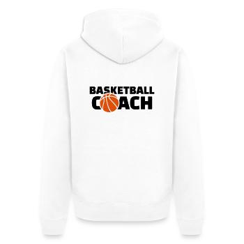Basketball coach - Veste à capuche bio Premium Unisexe - blanc - Dos - Thijin (182cm)