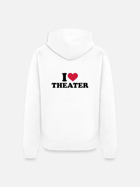 Theater - Unisex Premium Bio Zip Hoodie - Weiß