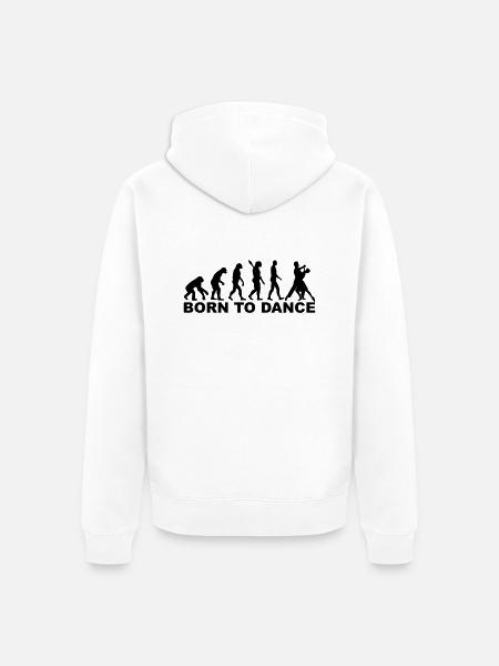 Tanzen - Unisex Premium Bio Zip Hoodie - Weiß