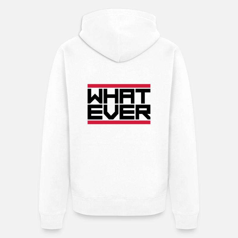 Devise quoi que ce soit - Veste à capuche bio Premium Unisexe - blanc