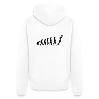 Club de basket-ball Amateurs de basket-ball Joueurs de basket-ball - Veste à capuche bio Premium Unisexe - blanc - Dos - Thijin (182cm)