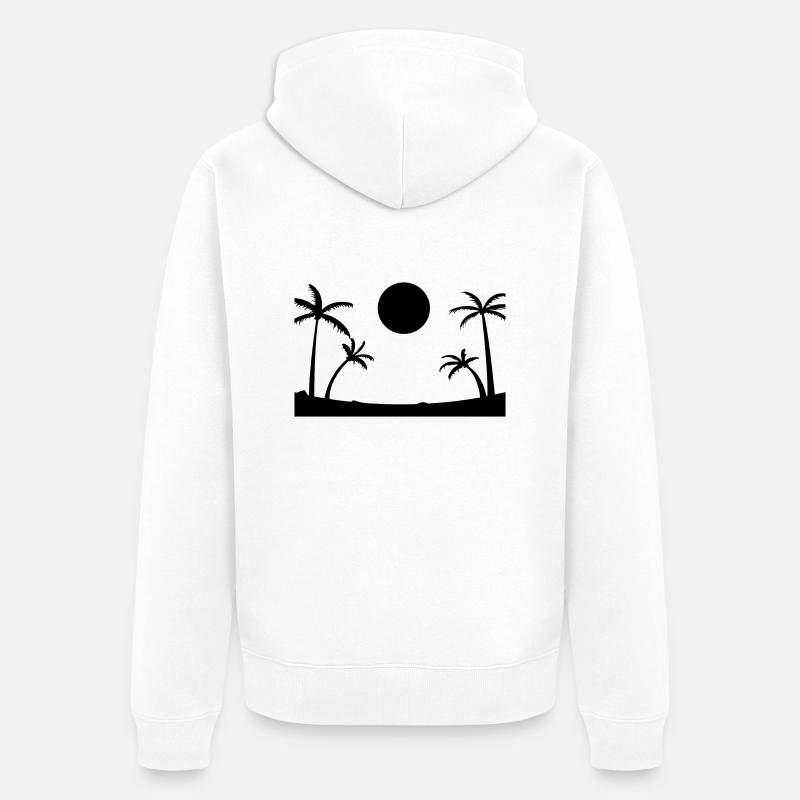 Plage - Veste à capuche bio Premium Unisexe - blanc