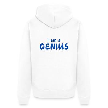 Je suis un GÉNIE - Veste à capuche bio Premium Unisexe - blanc - Dos - Thijin (182cm)
