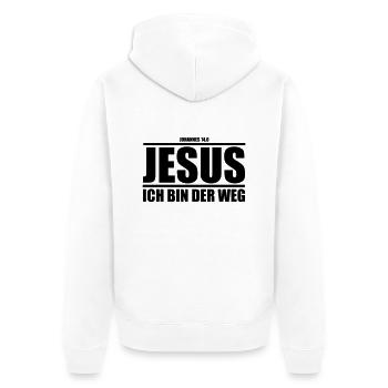 Casque - Veste à capuche bio Premium Unisexe - blanc - Dos - Thijin (182cm)